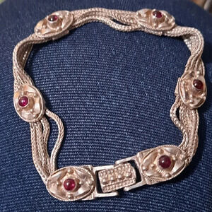 Vintage 925 Anatoli Evil Eye Bracelet